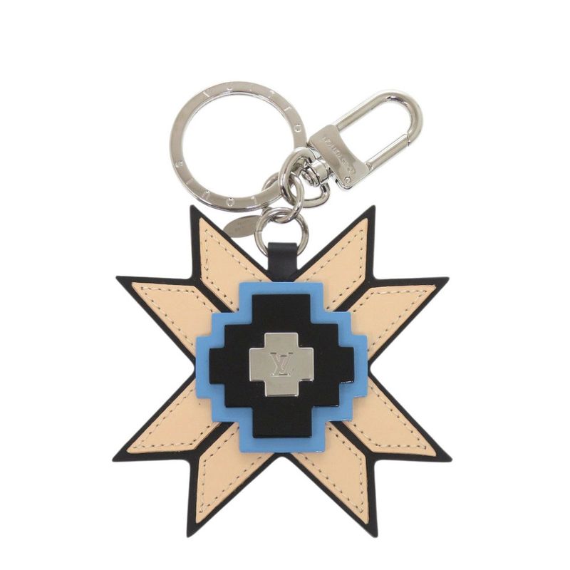 Louis Vuitton Mp1646 Leather Plastic Beige Black Key Holder LV 0075 Louis