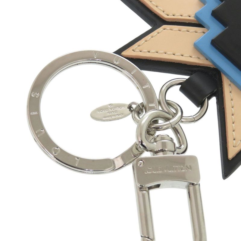 Louis Vuitton Mp1646 Leather Plastic Beige Black Key Holder LV 0075 Louis