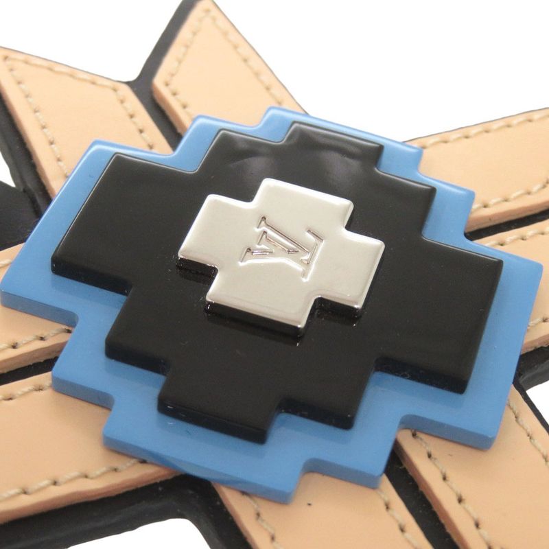 Louis Vuitton Mp1646 Leather Plastic Beige Black Key Holder LV 0075 Louis