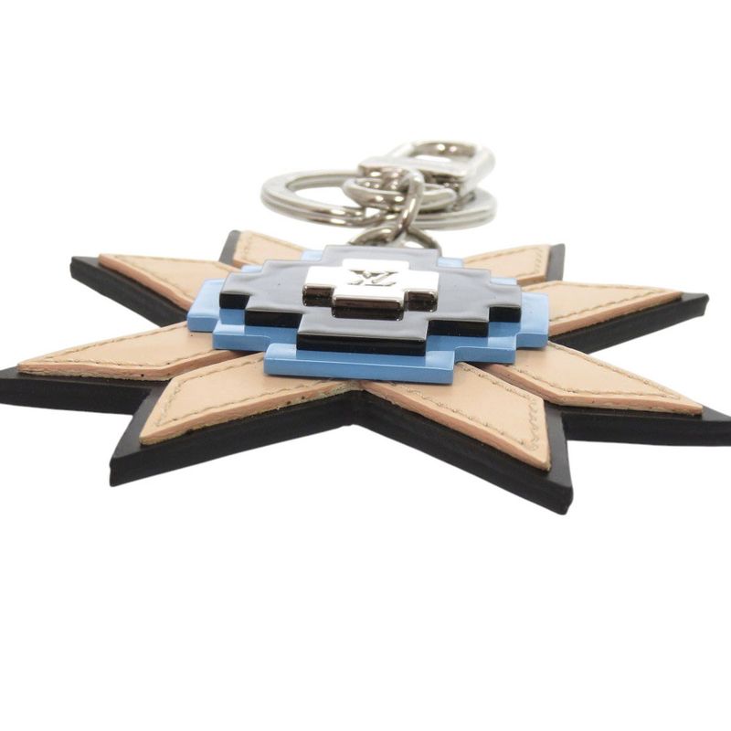 Louis Vuitton Mp1646 Leather Plastic Beige Black Key Holder LV 0075 Louis