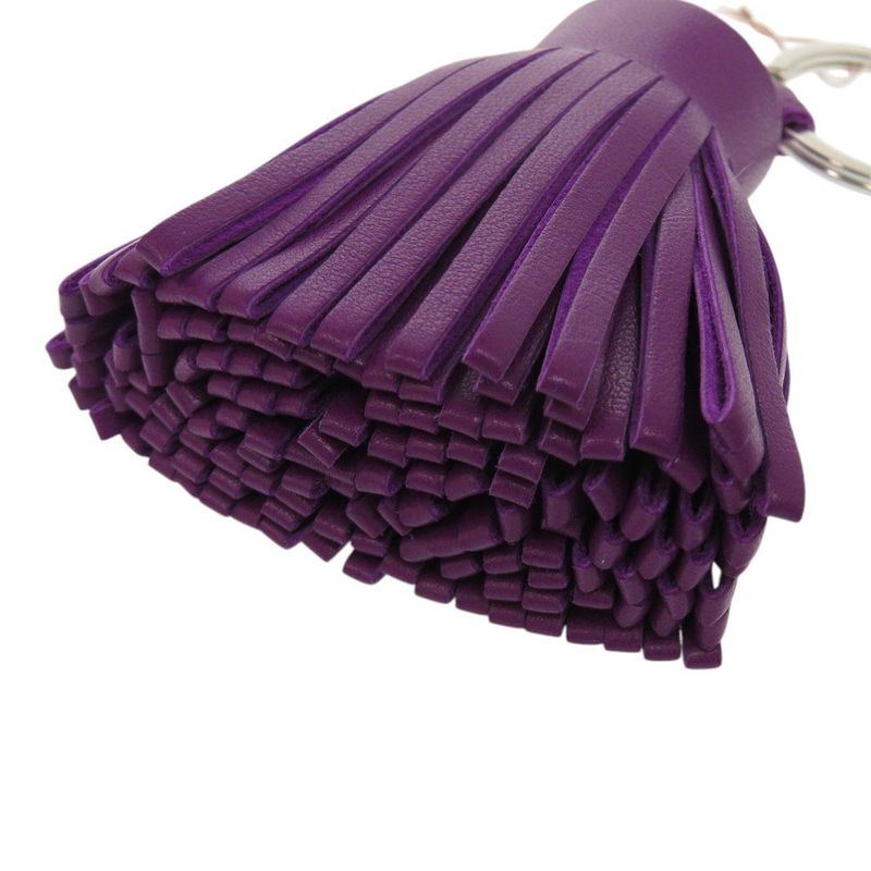 Hermes Carmen Bagcharm Fringe Annemiro Violet Key Holder Purple 0707 Hermes