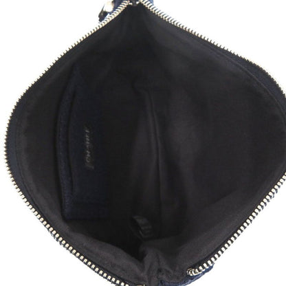 Chanel Headband Chouche Pouch 3-piece Travel Set Cotton Navy 0541 Chanel