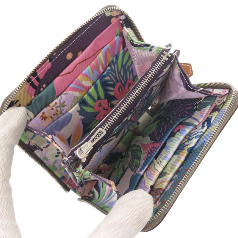 Hermes Azap Silk Quin Compact Vaux Epson Etoupe W Engraved (2024) Coin Case