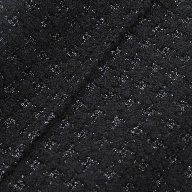 Chanel Tweed P50251w05584 Wool Leather Black Dress Black 0380 Chanel