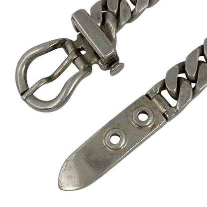 Hermes Book Serie Bracelet Belt Motif Bracelet Silver 925 Silver Ladies