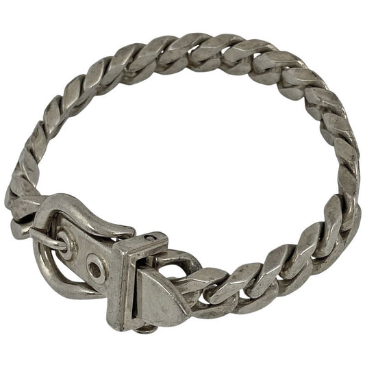 Hermes Book Serie Bracelet Belt Motif Bracelet Silver 925 Silver Ladies
