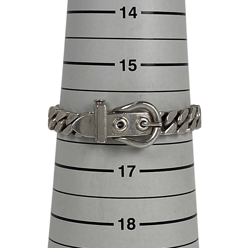 Hermes Book Serie Bracelet Belt Motif Bracelet Silver 925 Silver Ladies