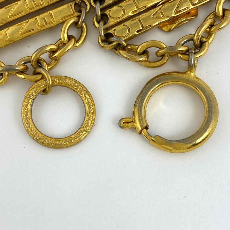 Chanel Logo Bracelet GP Gold Ladies