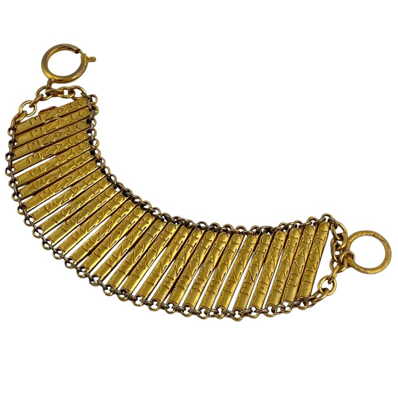 Chanel Logo Bracelet GP Gold Ladies