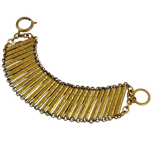 Chanel Logo Bracelet GP Gold Ladies