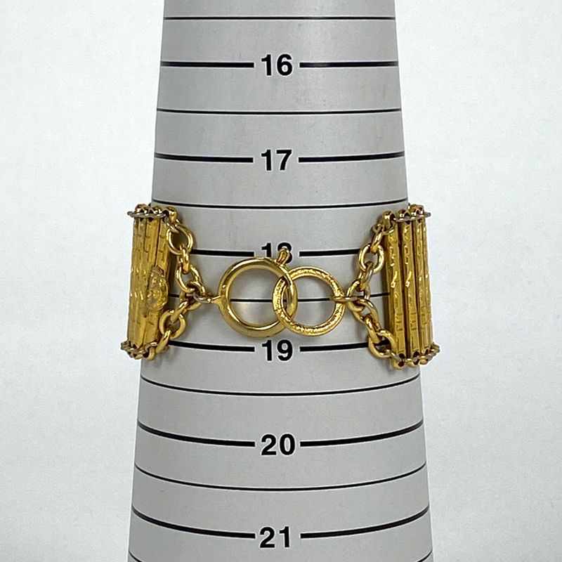 Chanel Logo Bracelet GP Gold Ladies