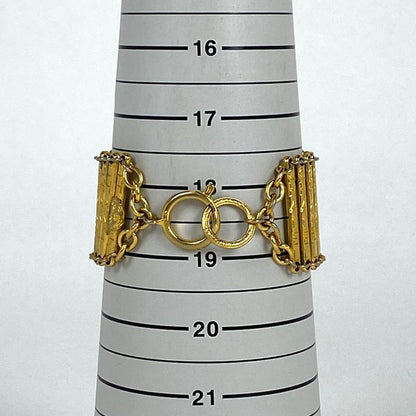 Chanel Logo Bracelet GP Gold Ladies