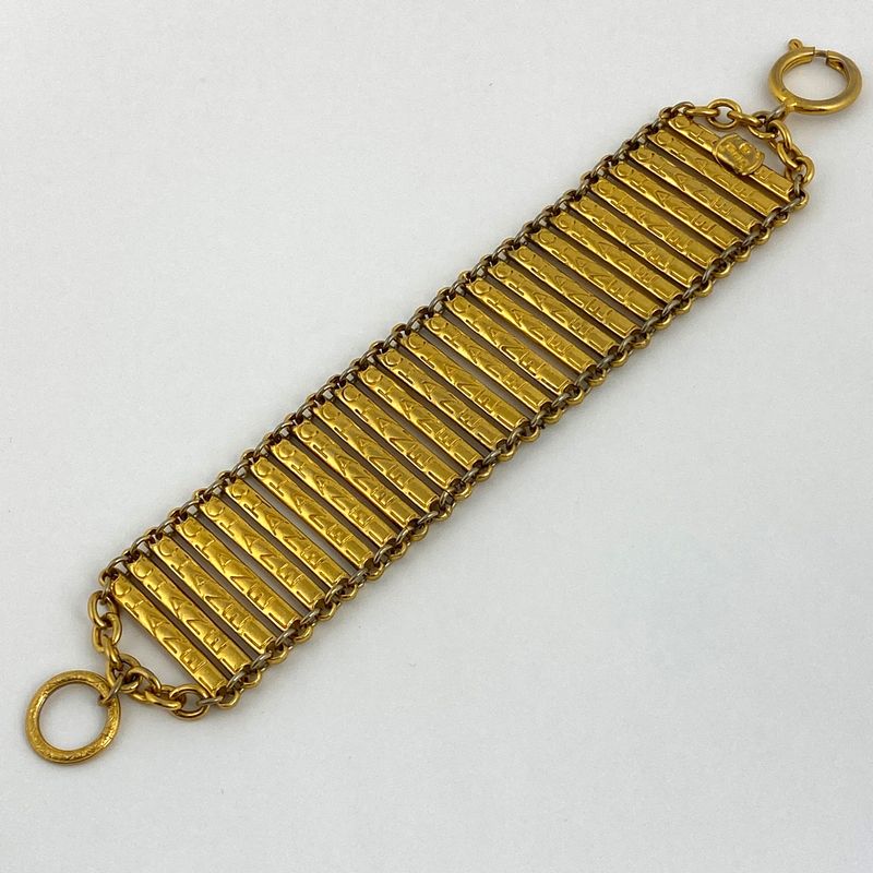 Chanel Logo Bracelet GP Gold Ladies