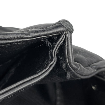 Chanel Boy Chanel Chain Shoulder Bag Coco Mark Shoulder Bag Leather Black Women