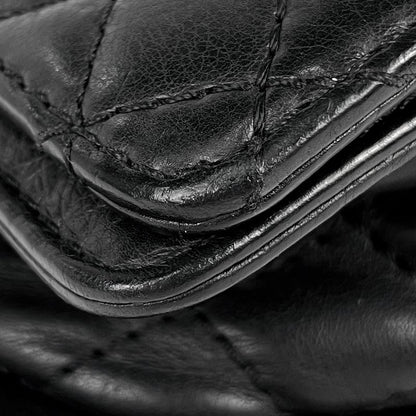 Chanel Boy Chanel Chain Shoulder Bag Coco Mark Shoulder Bag Leather Black Women