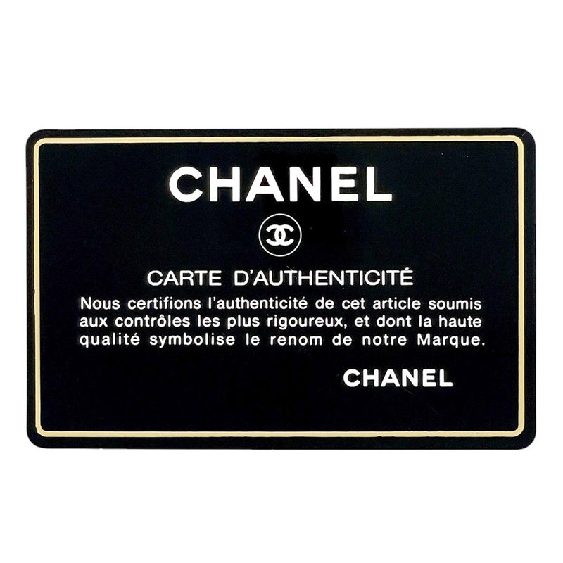 Chanel Logo Chain Tote Handbag Tote Leather Black A08913 Women