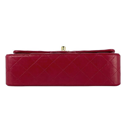 Chanel Matelasse W Flap Chain Shoulder Bag Coco Mark Shoulder Bag Leather Red