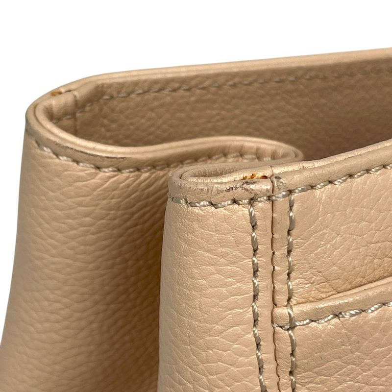 Chanel Executive Line Tote Coco Mark Handbag Tote Leather Beige A15206 Women