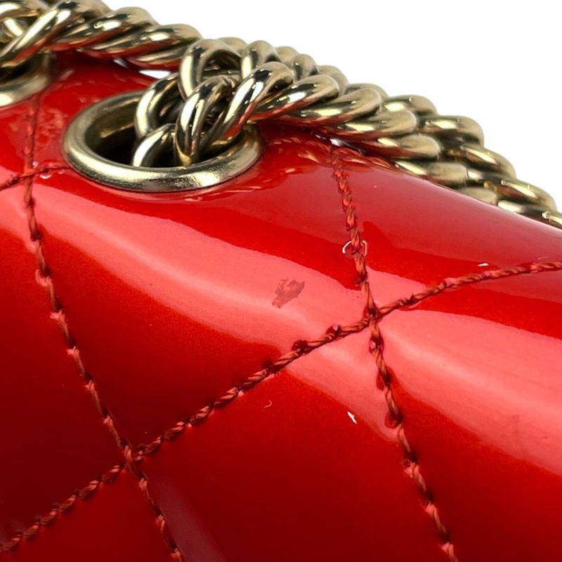 Chanel Coco Mark Chain Shoulder Bag Matelasse Enamel Shoulder Bag Patent