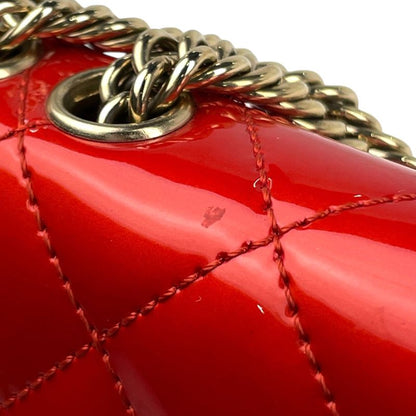 Chanel Coco Mark Chain Shoulder Bag Matelasse Enamel Shoulder Bag Patent