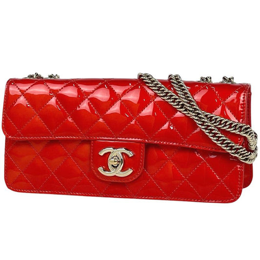 Chanel Coco Mark Chain Shoulder Bag Matelasse Enamel Shoulder Bag Patent