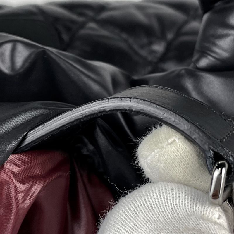 Chanel Coco Cocoon Small Tote Bag Coco Mark Handbag Tote Bag Nylon Black A48610