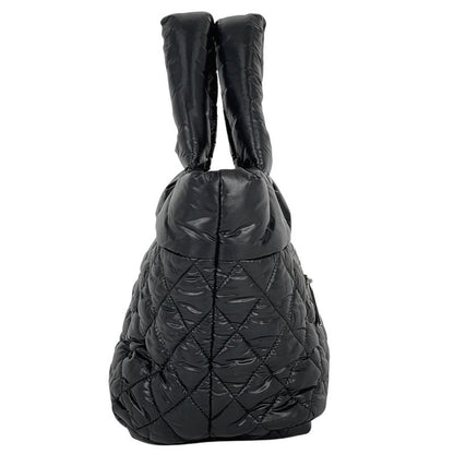 Chanel Coco Cocoon Small Tote Bag Coco Mark Handbag Tote Bag Nylon Black A48610