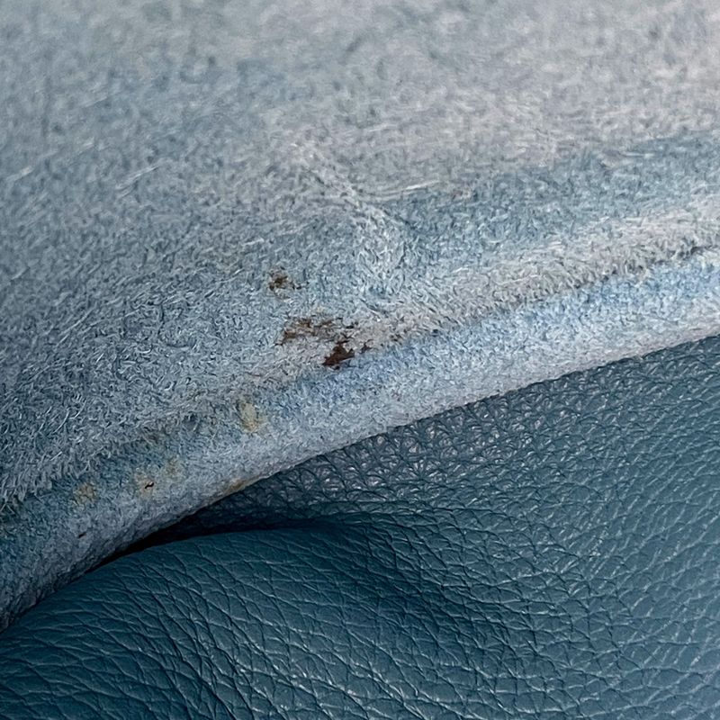 Hermes Evelyn 2 PM Perforated H Logo Shoulder Bag Taurillon Cles Mance Blue