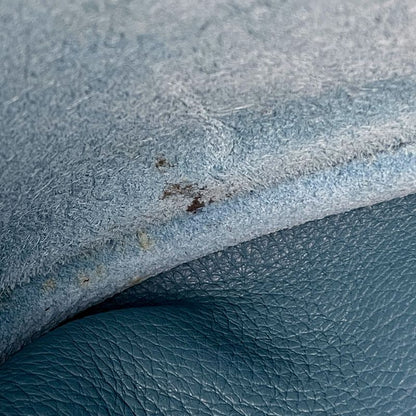 Hermes Evelyn 2 PM Perforated H Logo Shoulder Bag Taurillon Cles Mance Blue