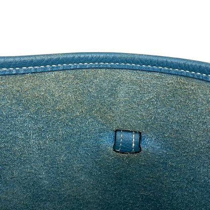 Hermes Evelyn 2 PM Perforated H Logo Shoulder Bag Taurillon Cles Mance Blue