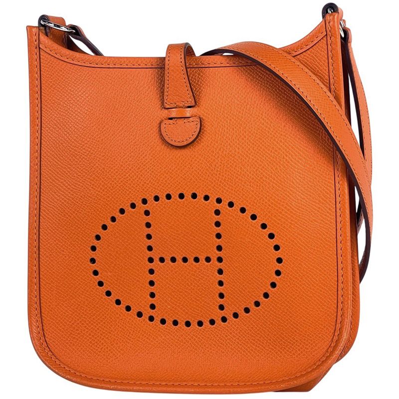 Hermes Evelyn TPM Amazon Pochette Mini Perforated Shoulder Bag Vaux Epson Hu
