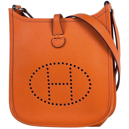 Hermes Evelyn TPM Amazon Pochette Mini Perforated Shoulder Bag Vaux Epson Hu