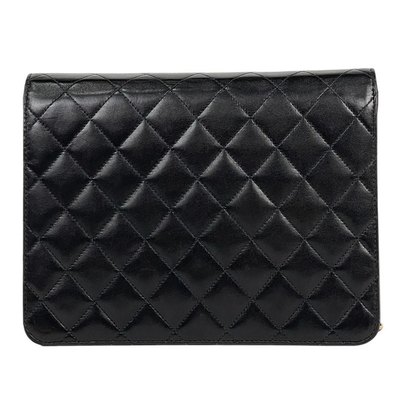 Chanel Matelasse Single Flap Chain Shoulder Bag Coco Mark Push Lock Shoulder