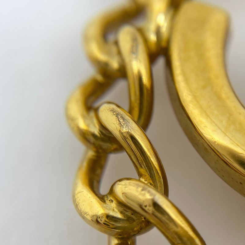 Chanel Coco Mark Brooch Round Turnlock Brooch GP Gold Ladies