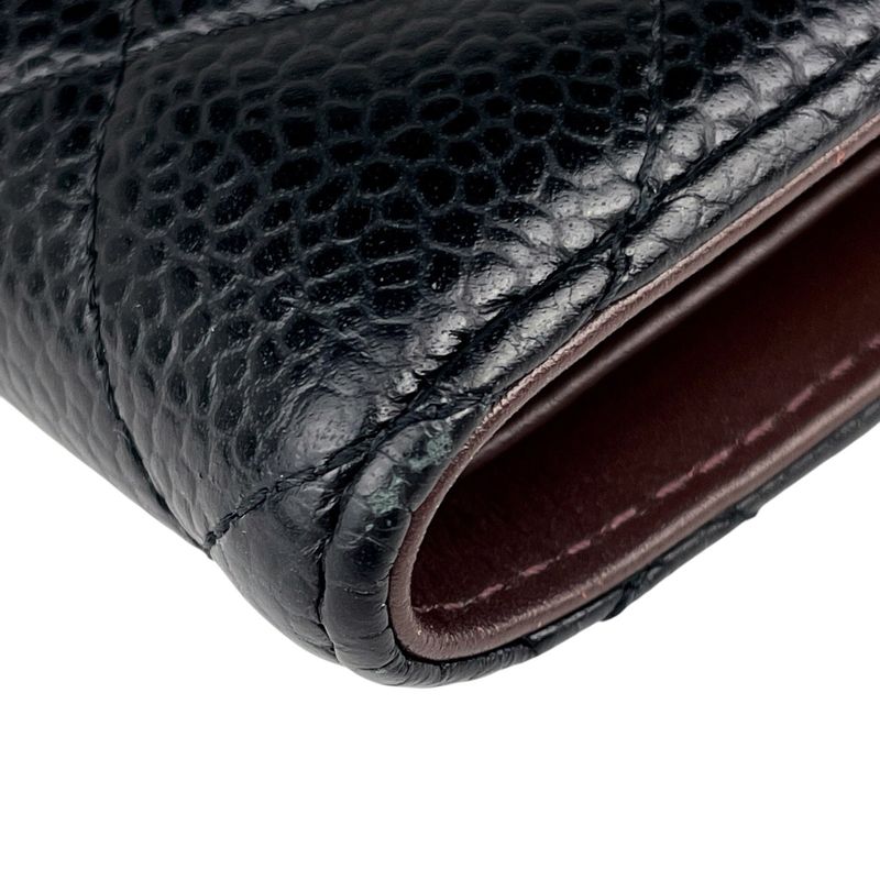 Chanel Coco Mark Trifold Wallet Matelasse Classic Small Flap Wallet Trifold