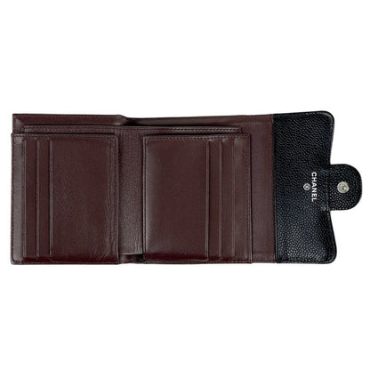 Chanel Coco Mark Trifold Wallet Matelasse Classic Small Flap Wallet Trifold