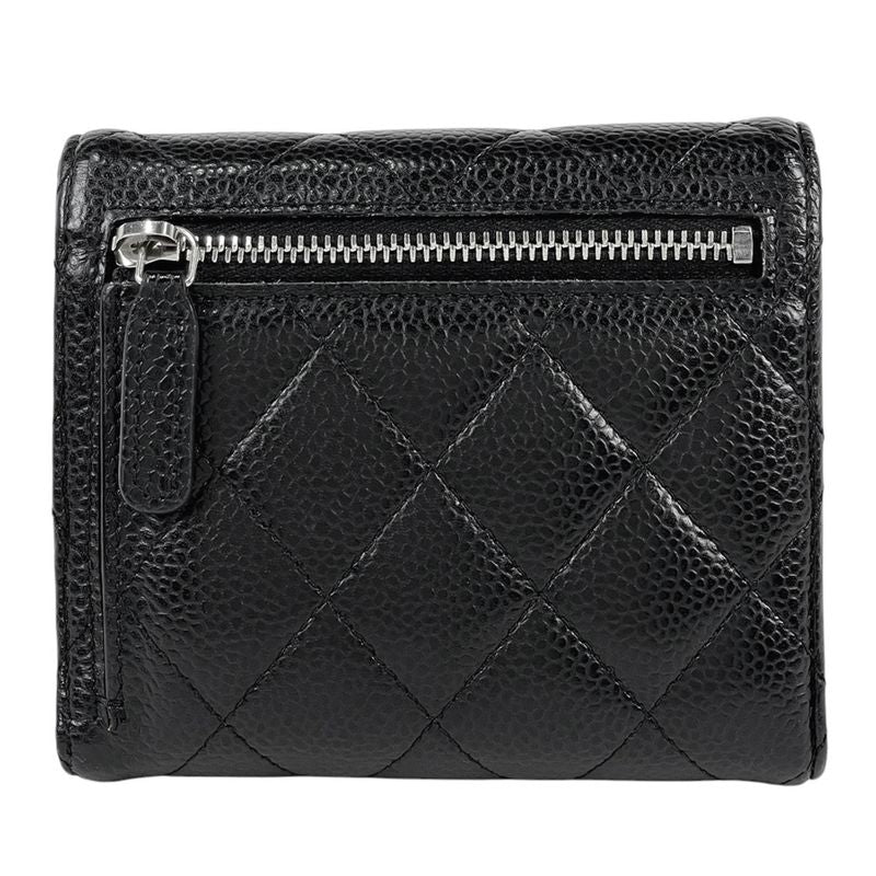 Chanel Coco Mark Trifold Wallet Matelasse Classic Small Flap Wallet Trifold