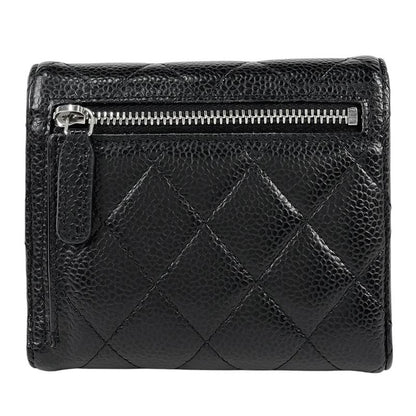 Chanel Coco Mark Trifold Wallet Matelasse Classic Small Flap Wallet Trifold