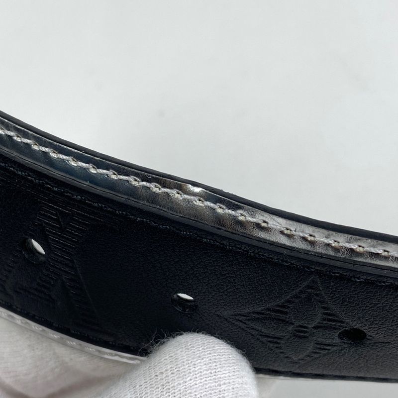 Louis Vuitton Santure LV Circle Reversible Belt Monogram Eclipse Noir Black