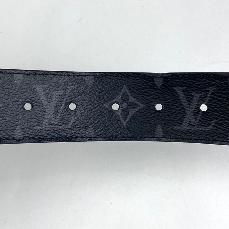 Louis Vuitton Santure LV Circle Reversible Belt Monogram Eclipse Noir Black