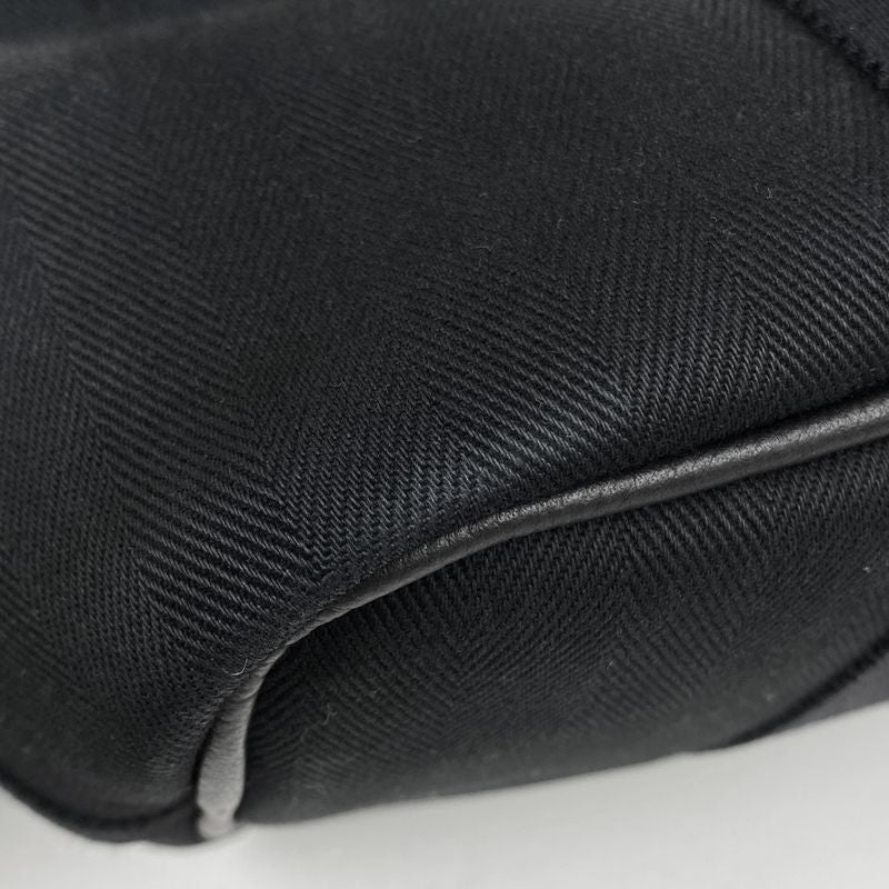 Hermes Valparaiso PM Handbag Tote Handbag Twirl Chevron Black Women