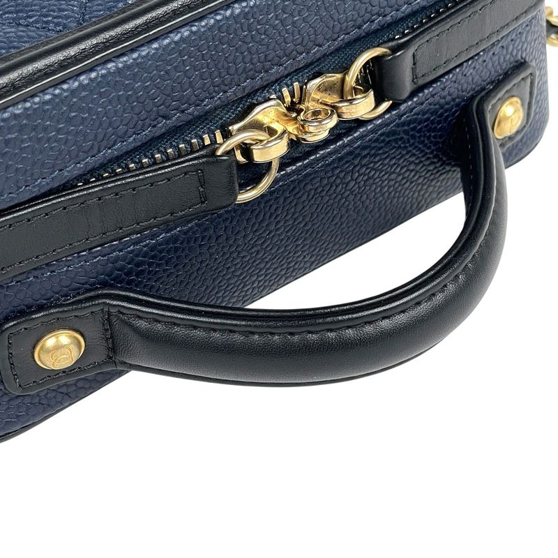 Chanel Coco Mark Chain Shoulder Bag CC Filigree 2WAY Vanity Bag Shoulder Bag