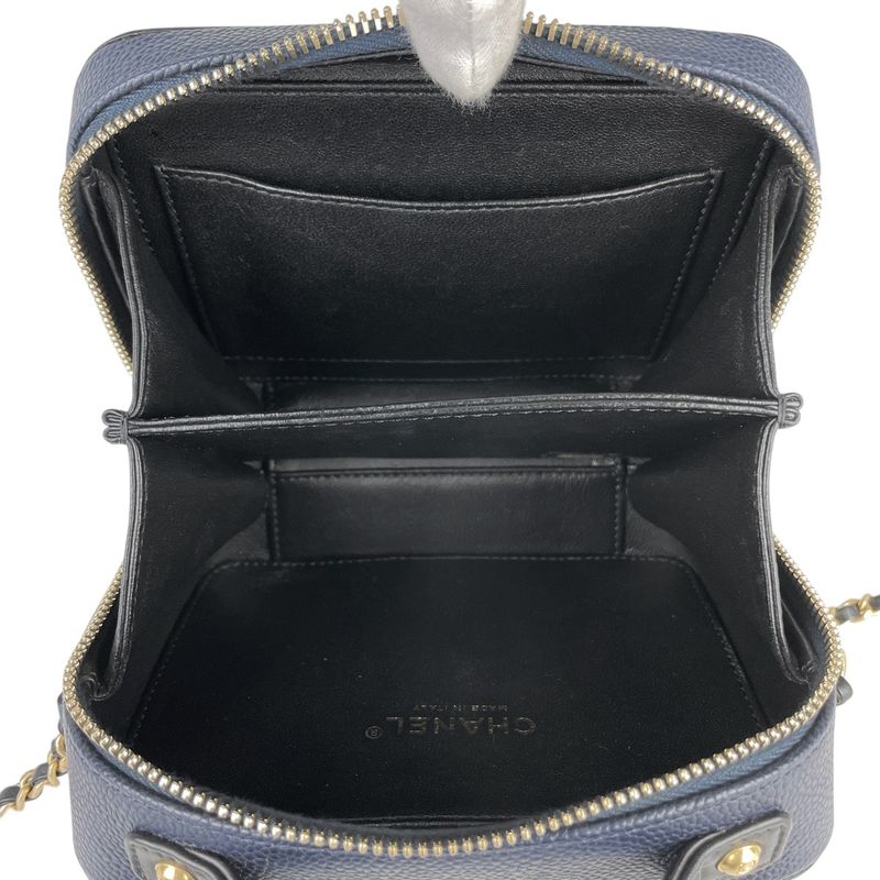 Chanel Coco Mark Chain Shoulder Bag CC Filigree 2WAY Vanity Bag Shoulder Bag