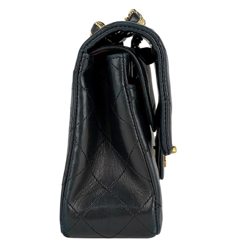 Chanel Matelasse W Flap Chain Shoulder Bag Coco Mark Shoulder Bag Leather