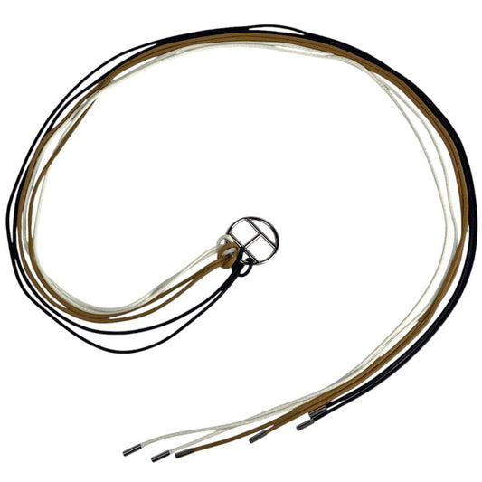 Hermes H Logo Sash Belt Cord H Motif Belt Metal Silver Brown Black Women