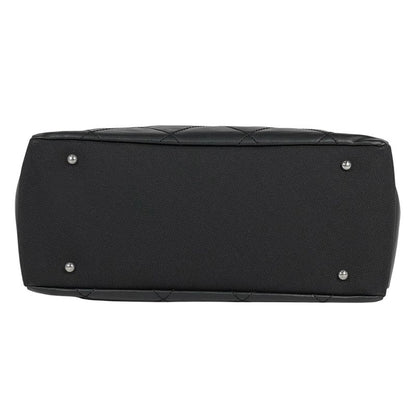 Chanel Paris Biarritz Tote GM Coco Mark Tote Bag Coated Canvas Black A34210