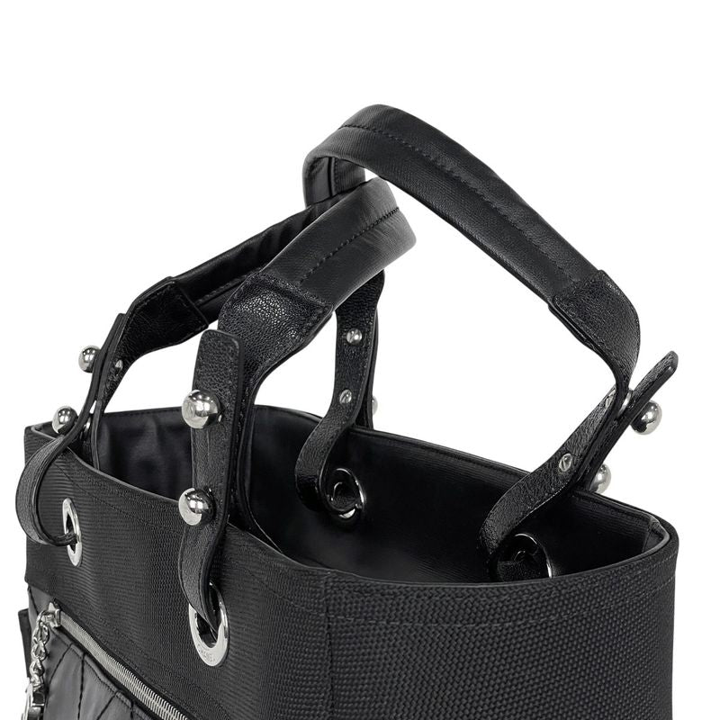 Chanel Paris Biarritz Tote GM Coco Mark Tote Bag Coated Canvas Black A34210