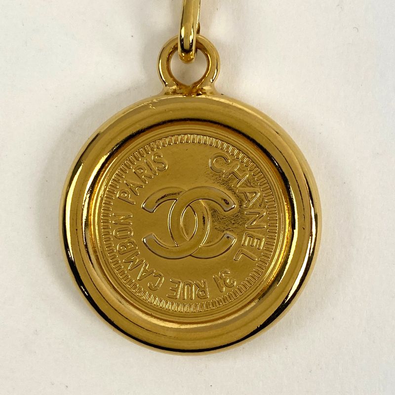 Chanel Coco Mark Chain Belt 3 Rings Coin Belt GP Gold Ladies