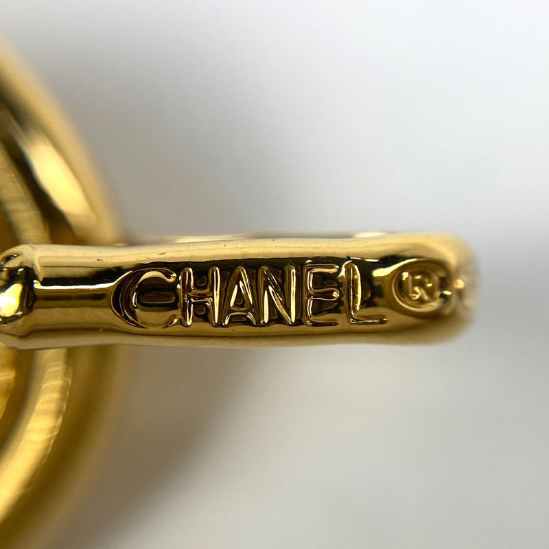 Chanel Coco Mark Chain Belt 3 Rings Coin Belt GP Gold Ladies