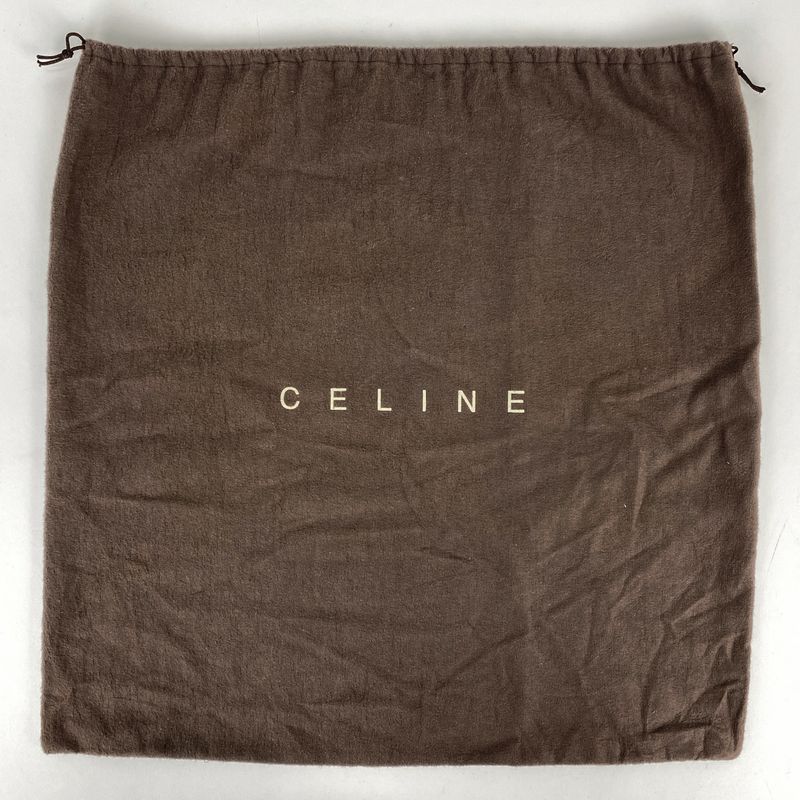 Celine Macadam Pattern Handbag Tote Handbag Coated Canvas Black Women